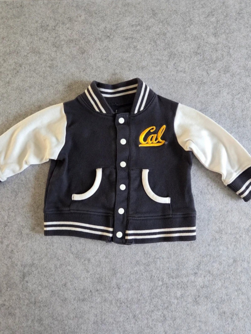 Creative Knitwear Cal Berkeley Baby Varsity Jacket - 6-9M